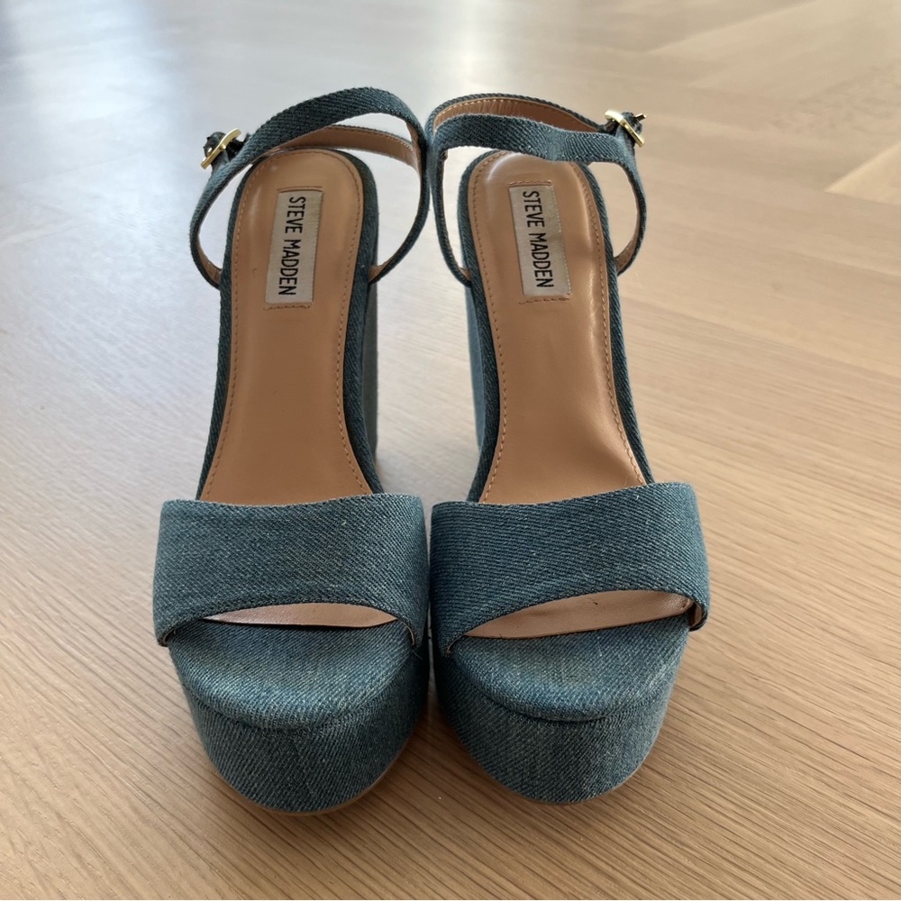 Steve Madden Truce Denim Platform Sandal